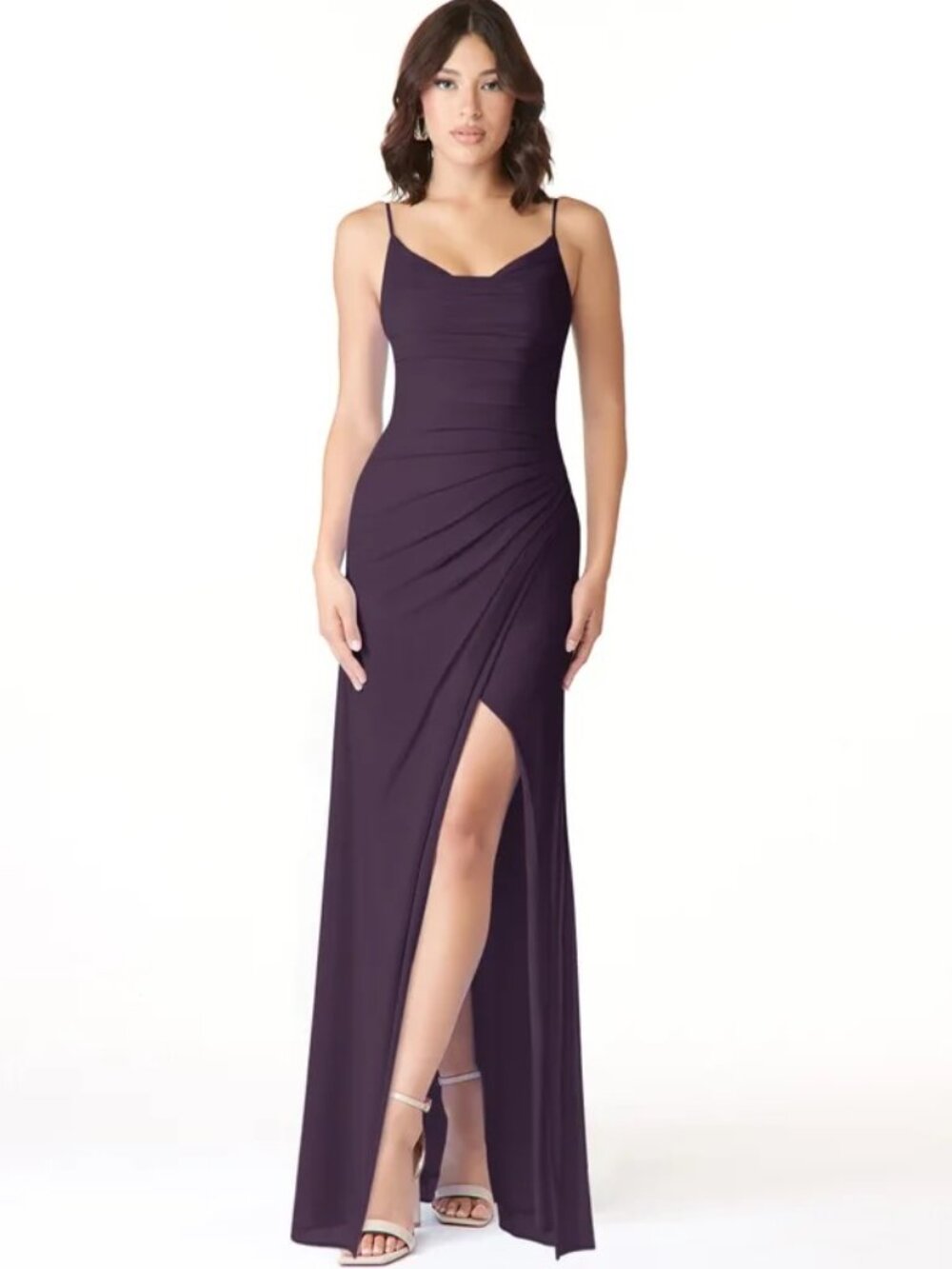 Azazie Deandra Bridesmaid Dress in Plum